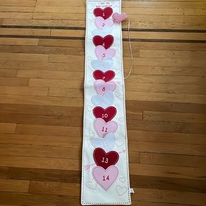 Pottery Barn Kids PBK Valentine’s Day Countdown Calendar Decor.